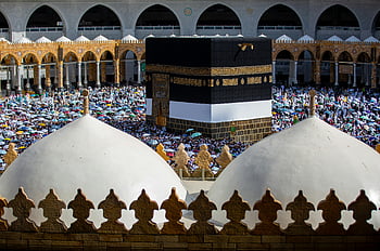 kaaba, Mekah, Arab Saudi, peziarah, acara keagamaan, orang banyak, Islam, haji, masjid al-haram, kubah, lengkungan