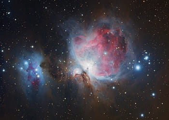 m42, mlhovina, astrofotografie, kánon 6d, Skywatcher esprit 100 apo, hdr, prostor, vesmír, hvězd, astro