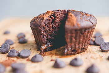 muffin, čokoláda, příchuť, kalorií, sladký, čokoládový muffin, mandlová mouka, nulový cukr, Chutný