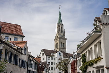 switzerland, europe, historic Center, building, eastern Switzerland, city, downtown, church, church Tower, architecture, laurenzen