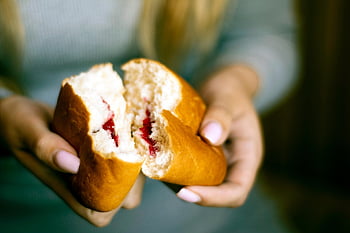 bread, food, snack, bun, baked, baked Good, tasty, closeup