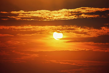 Sunset View, golden sunset, dramatic clouds, Thrissur, India, breathtaking sunset, sky, orange sky, cloud formation, evening sky, natural beauty