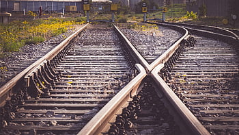 rails, soft, tracks, rail, junction, railroad Tracks, railroad Track, railway Line, track Bed, gravel, railway Tracks
