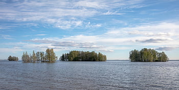 islands, lake, landscape, lake Landscape, nature, spring, archipelago, finland