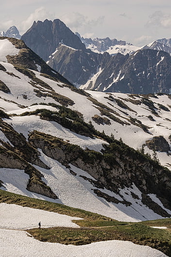 mountains, snow, summit, peak, ski, alpine, bavaria, nature, landscape, alps, switzerland