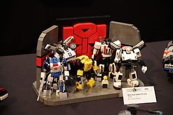 lego, konvention, Brickcan, murstensbeholder 2016, transformers, Skærm, minifigur, robot, brugerdefinerede, bygge, scene