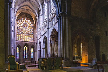 oltář, katedrála, katolický kostel, kostel, církevní umění, víra, náboženství, architektura, nave, interiér kostela