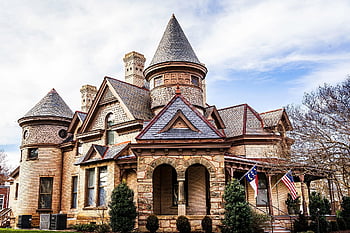 Victoria, rumah Victoria, menara, Yg mempunyai menara, Rumah Menara, rumah, vintage, rumah besar, Arsitektur, bangunan, halloween