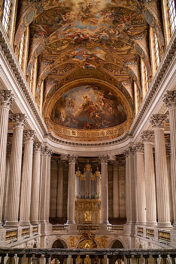 παλάτι των Versailles, κάστρο, οροφή, εσωτερικό, πυλώνες, στήλες, αρχιτεκτονική, ιστορικός, Κληρονομία, μουσείο, παλάτι