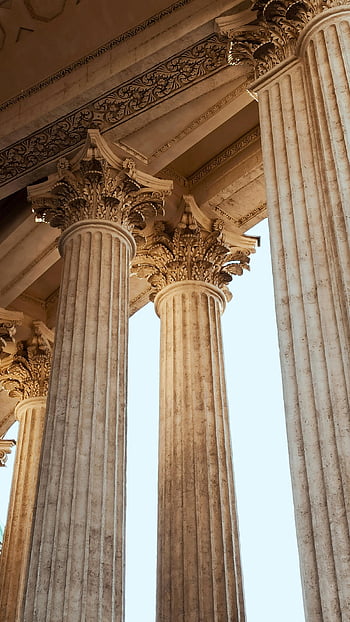 Corinthian columns, Kazan Cathedral, classic architecture, ancient architecture, Doric, stunning view, historical building, ornate design, architectural details, marble columns, cultural landmark