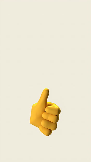 peukut pystyyn, 3d renderoitu, keltainen käsi, Positiivinen viesti, kopiointitila, ele, animaatio, käsimerkki, 3d-animaatio, keltaiset peukalot ylös, 3D -käsi