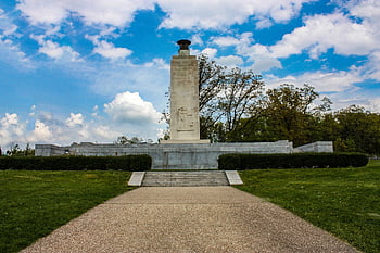 gettysburg, Pennsylvania, občanská válka, bojiště, historický, krajina, památník, věčné mírové světlo