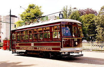 Trams, Street Cars, Christchurch, Birney No 15, Invercargill Tramways, Heritage Tramways Trust, Photographic Image, City Tour, Historical Vehicle