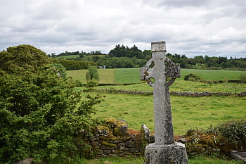 celtic Cross, tombstone, cemetery, stone, cross, old, religion, historical, grave, graveyard, weathered