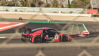 レースカー、 赤いスポーツカー、 屋外トラック、 レーシング、 速度、 興奮、 閉じる、 オリンプ・レーシング、 カーレース、 トラックレース、 スポーツカーレース