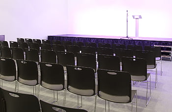 school, assembly, lectures, university, education, lecture, chairs, hall, auditorium, podium, empty