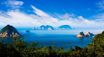 Příroda, Ostrov Geoje, cestovat, Jižní Korea, průzkum, destinace, cestovní ruch