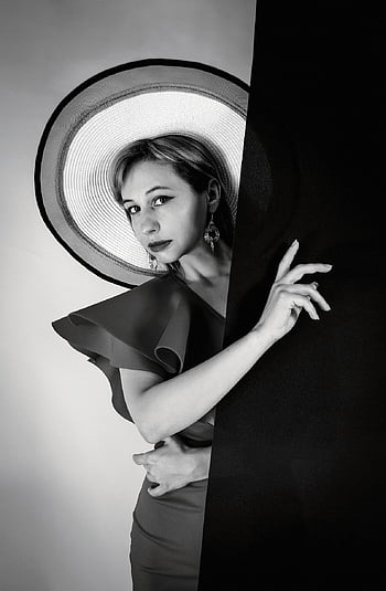 النساء،  نموذج،  صورة،  موضه،  أسلوب،  امرأة أنيقة،  عتيق،  كلاسيكي،  فستان،  قبعة،  النمذجة