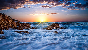 landscape, beautiful, night Sky, nature, forest, sky, sunset, sunrise, winter, beach, trees
