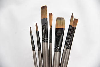 forniture d'arte, pennelli, materiali artistici, strumenti d'arte, Pennelli per pittura acrilica, impostato