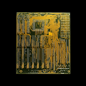 circuit board, close-up, electronic connections, computer component, intricate design, technology, hardware, PCB, microelectronics, detailed view, electronics