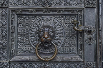 puerta, naturaleza, arquitectura, edificio, portón, Entrada, Iglesia, metal, antiguo, manija de la puerta, encargarse de