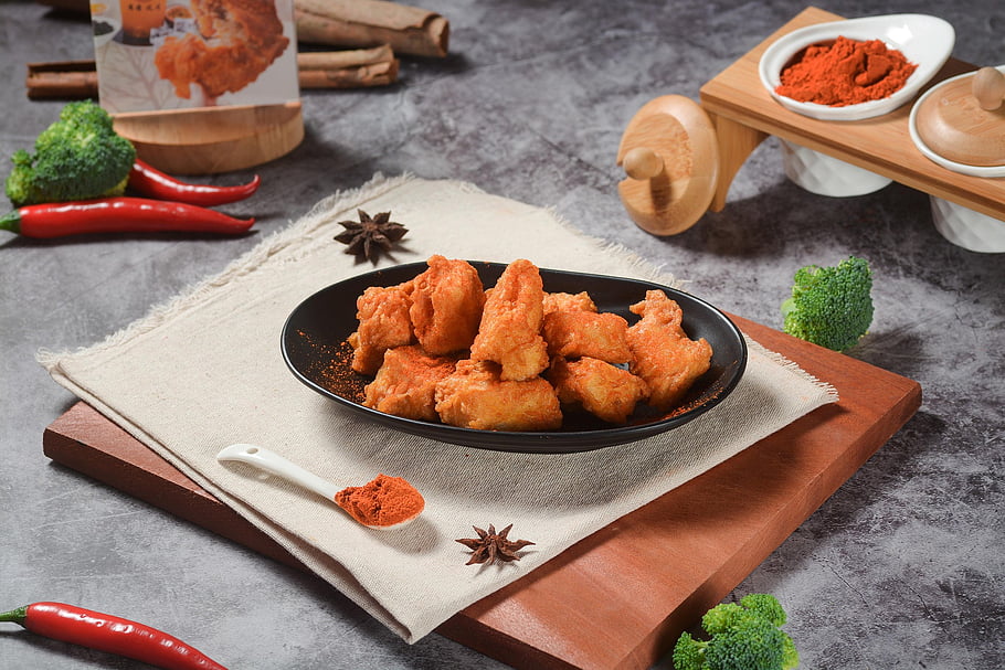 ไก่ทอด, พริก, อาหารจานด่วน, ครัว, อบเชย, ไก่งวง