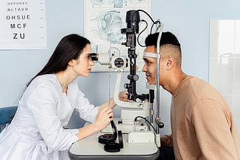 eye examination, optometrist, modern equipment, patient, professional eye care, eye health, optometry, eye test, medical equipment, eye clinic, eye doctor