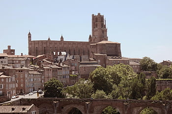 katedrála, architektura, město, cestovní ruch, památník, cihlový, světového dědictví unesco, albi, occitania, Francie