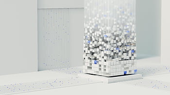 AI illustration, neural networks, deep learning, abstract 3D render, digital visualization, artificial intelligence, Novoto Studio, Visualising AI project, digital form, technology art, modern design