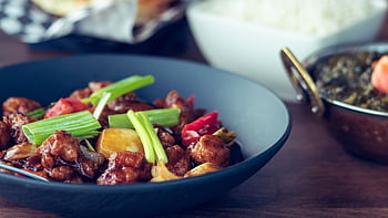 Chilli kuře, indické jídlo, Indočínský, indický, kari, pikantní, asijský, hakka, indochine, chilli, orientální