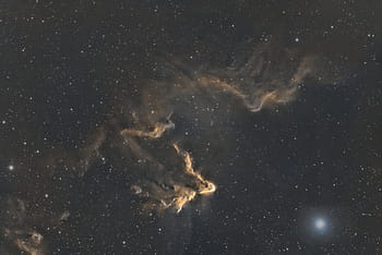Ghosts of Cassiopeia, SHO palette, RGB stars, Hubble Narrowband, Ha Sii Oiii, ES 127mm Refractor, ASI 294mm Pro, Losmandy G811G mount, NINA capture, PixInsight processing, space nebula