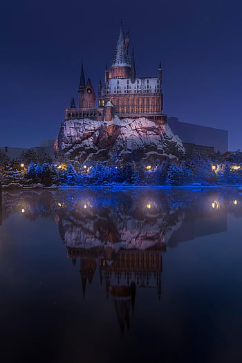 universal Studios Beijing, night View, castle, harry Potter, hogwarts, snow Scene, hogwarts In The Snow, universal Beijing Resort