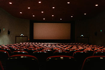 empty cinema, dimly lit, cinema theater, rows of red chairs, projector screen, movie theater, cinema seats, theater interior, empty theater, cinema interior, red cinema chairs