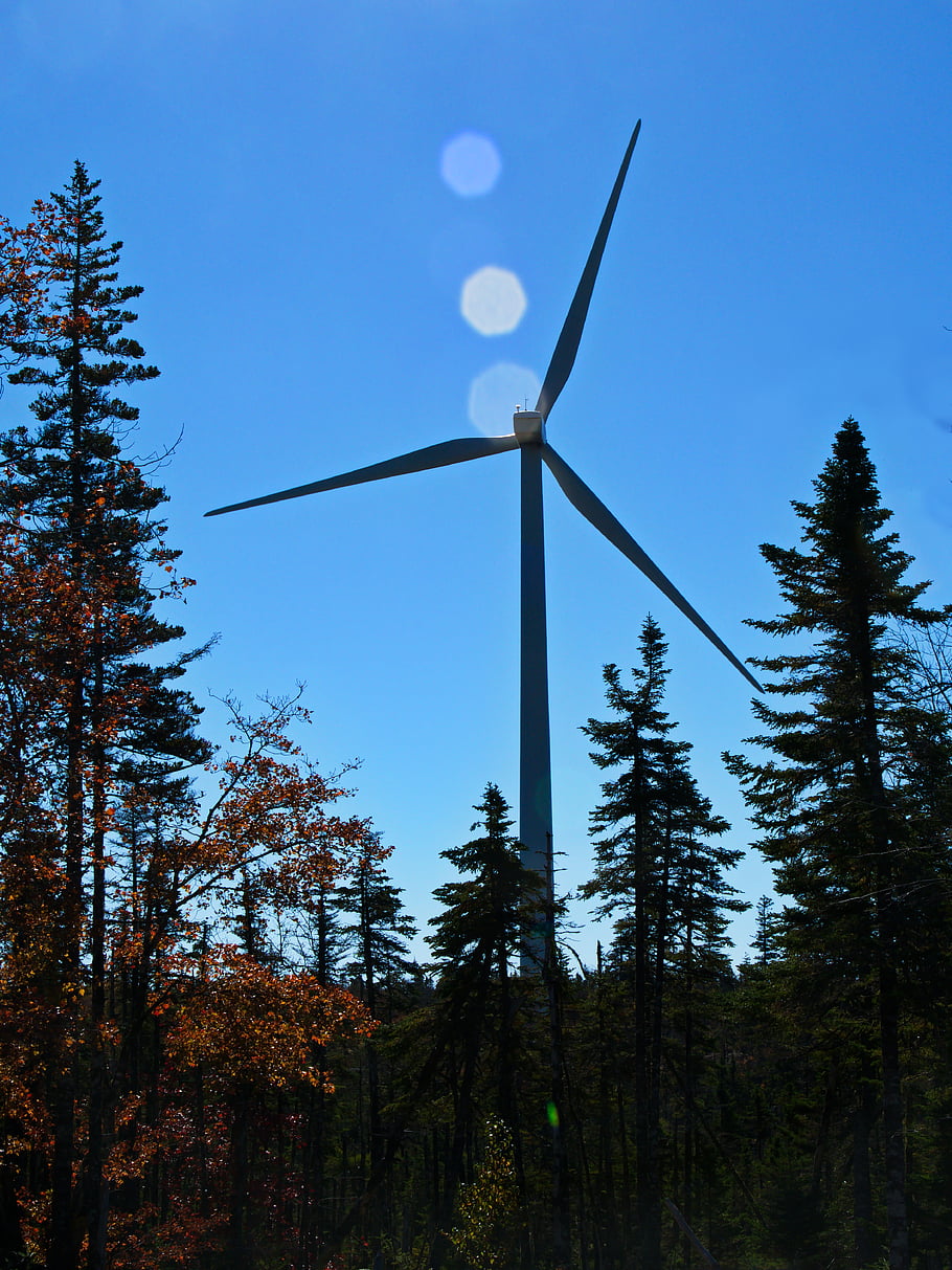 wind, mill, background, landscape, energy, renewable, turbine, field, farm, technology, tower