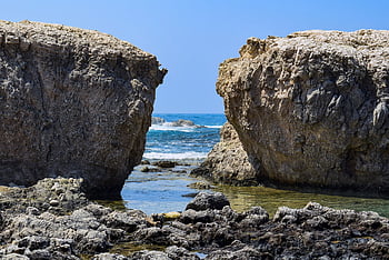 Skála, skalnaté pobřeží, moře, Příroda, pobřeží, cestovat, geologie, eroze, pláž, mořské jeskyně, divočina
