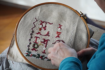 couture, keresztválás, keresztszemes hímzés, hobbi, Karácsony, kerek, manuel, kézi tevékenység