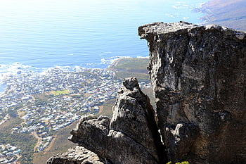 rocks, nature, cliff, camps Bay, beach, sea, mountain, panorama, landscape, ocean, coast