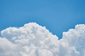 bílé mraky, načechrané mraky, jasné modré nebe, živý obrázek, Témata přírody, Témata počasí, cloudové fotografie, pozadí oblohy, Přírodní krásy, cloudformace, klidná obloha