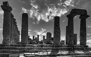 temple, ruins, ancient, agrigento, sicily, temple Of Hera, heritage Site