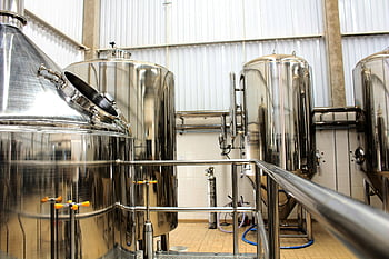 stainless steel tank, industrial plant, modern brewery, industrial machinery, production equipment, brewery tanks, stainless steel brewery, industrial brewery, brewery production, brewery machinery, brewery equipment
