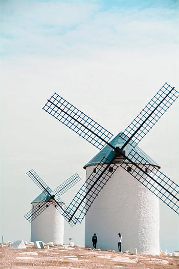 ανεμόμυλοι, κτίρια, campo de criptana, ουρανός, ορόσημο, παλαιός, μεσαιονικός, τουρμπίνα, ενέργεια, αρχιτεκτονική, τουριστικό αξιοθέατο