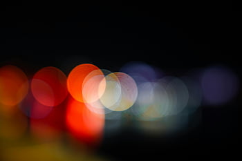 bokeh, farvede lys, sort baggrund, Abstract Bokeh, levende farver, nat fotografering, Istanbul nat, bokeh effekt, lys sløring, natlys, By lys