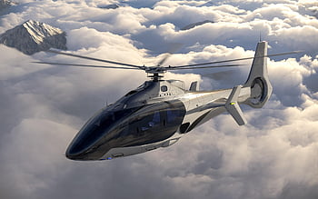 helikopter, flygning, skyer, himmel, fjelltopp, flying, luftfartøy, luftfart, innovasjon, militær, Futuristisk fly