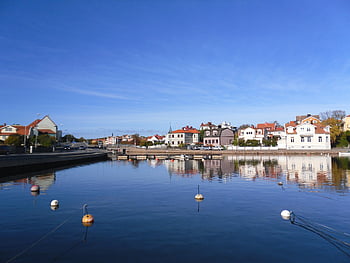 Szwecja, karlskrona, jezioro, architektura, morze, wyspa, dom, budynek, klasyczny