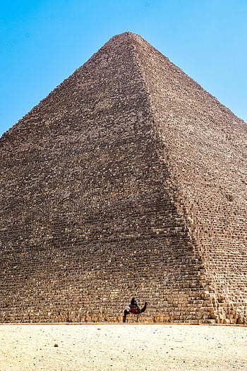 pyramida v Gíze, velbloud, Starověká egyptská historie, nádherný výhled, Gíza, poušť, historický mezník, Egypt, pyramida, cíl cesty, cestovní ruch