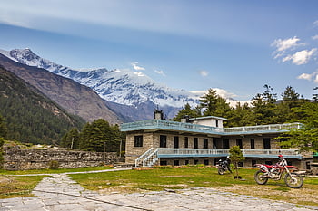 nepal, tea House, himalayas, landscape, nature, snow, mountain, annapurna, green, himalaya, trek