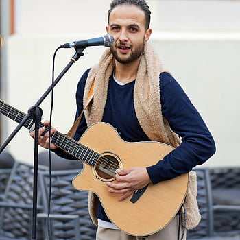 boy, busking, playing, guitar, singer, public, music, street Performer, urban