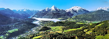 Watzmann, munţi, vale, peisaj, panoramă, natură, Berchtesgaden, bavaria superioară, Alpi, de munte, Germania