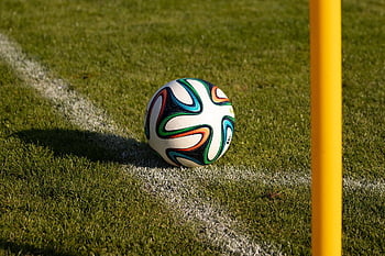 sepak bola, bola piala dunia fifa, adidas brazuca, olahraga, nada, halaman rumput, lapangan olahraga, Kejuaraan dunia, sudut, bendera sudut
